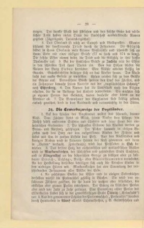 24. Die Erwerbszweige der Vogtländer