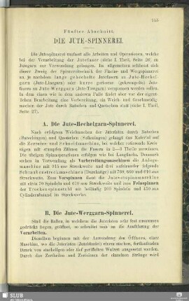 Fünfter Abschnitt. Die Jute-Spinnerei