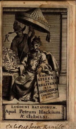 De re litteraria Sinensium commentarius