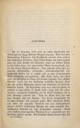 Albertus Magnus in Geschichte und Sage : Festschrift zur sechsten Säcularfeier seines Todestages am 15. November 1880