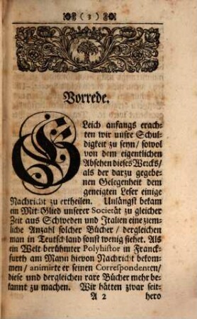 Verzeichniß einiger Rarer Bücher