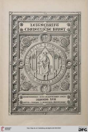 17: Zeitschrift für christliche Kunst