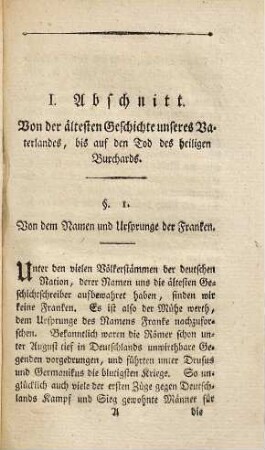 Grundriß einer Geschichte des Bisthums Wirzburg und Herzogthums zu Franken : Ein Handbuch für studierende Jünglinge