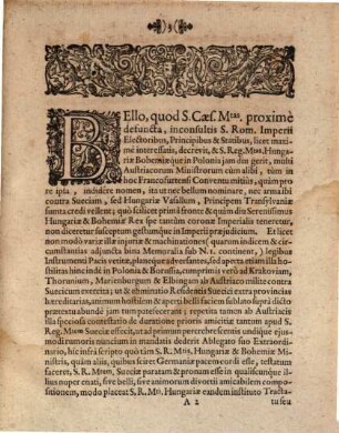 Memoriale Iteratum In puncto pacis & Securitatis publicæ : [... Francofurti ad Moenum d. 22. Febr. An. 1658 ...]
