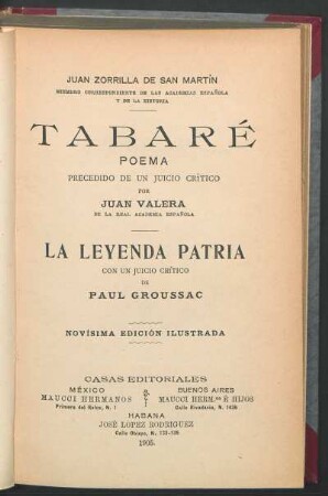 Tabaré : poema