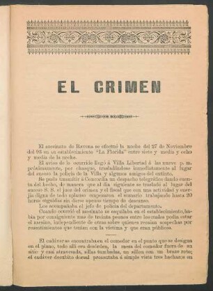 El crimen