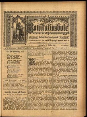 Erste Ausgabe vom Sonntag, den 06. Oktober 1907.