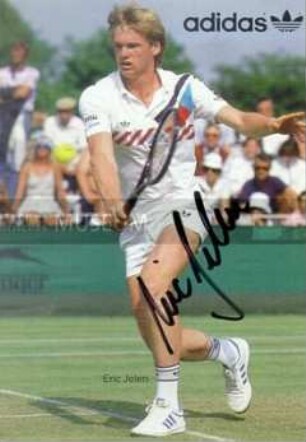 Autogrammpostkarte von Eric Jelen (Tennisspieler)