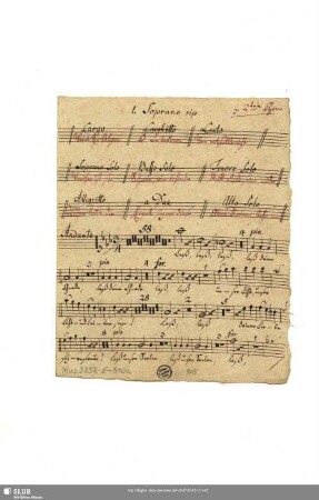 1. Soprano rip[ieno]. z[um] 2ten Chore