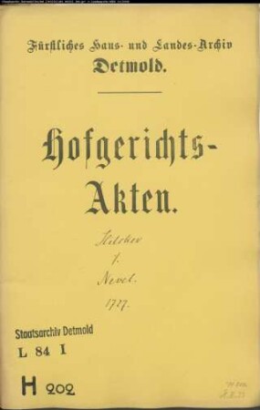 Hilker zu Greste gegen Nevel zu Evenhausen - Verpfändete Länderei
