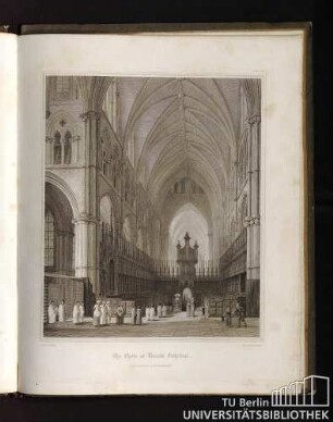 Plate 10. The choir of Lincoln Cathedral.