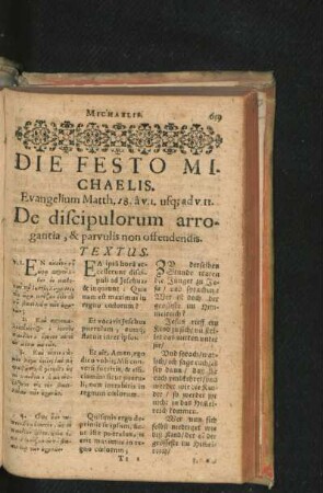 Die Festo Michaelis.