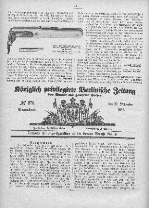 Bild 5. Königlich privilegirte Berlinische Zeitung