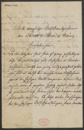 Brief an B. Schott's Söhne : 10.08.1890
