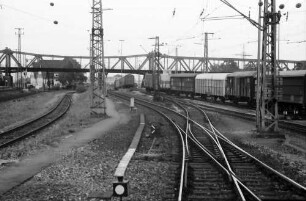 Weil: Verschiebebahnhof; Gleise und Ablaufweg