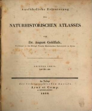 Ausführliche Erläuterung des naturhistorischen Atlasses, 3. Tafel 201 - 300