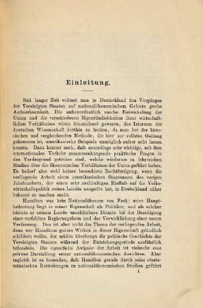 Alexander Hamilton als Nationalökonom