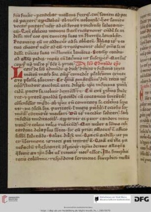 Exemplum de s. Edmundo archiepiscopo Cantuariensi