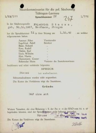 Stauss, Friedrich