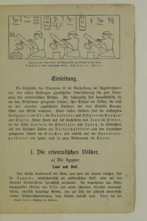 I. Die orientalischen Völker