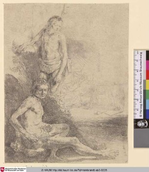 [Sitzender und stehender männlicher Akt; Male Nude, Seated and Standing; Figures académiques d'hommes]