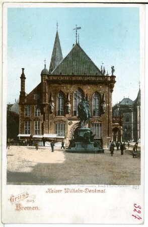 Bremen. Kaiser-Wilhelm-Denkmal