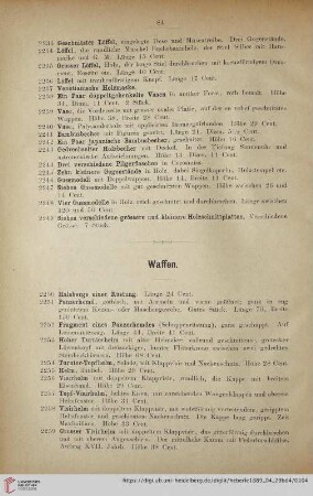 Waffen (Nr. 2250 - 2482)