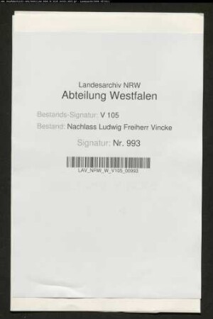 3 Briefe des Enkels Georg Vincke (Sohn Ludwigs)
