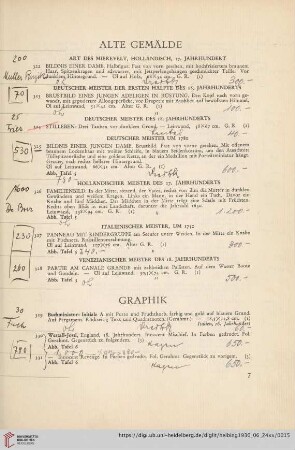 Graphik (Nr. 329-335)