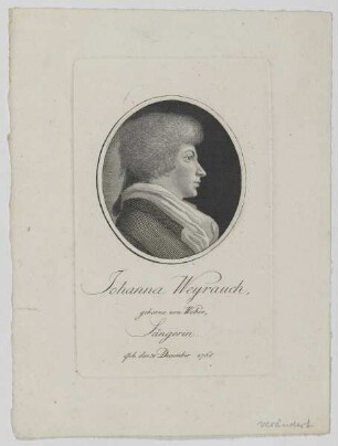 Bildnis der Johanna Weyrauch