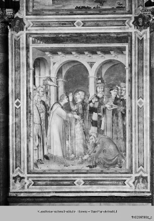 Kapellenausmalung : Martinsszenen : Investitur zum Ritter