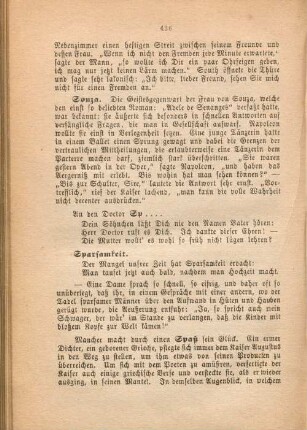 Sparsamkeit.