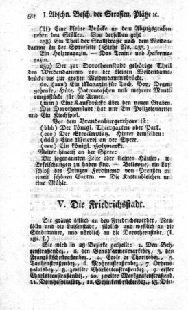 V. Die Friedrichsstadt