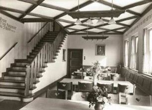 Wilsdruff, Landwirtschaftsschule für Mädchen. Diele und Speiseraum (1945-1991 Krankenhaus)