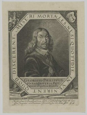 Bildnis des Georgius Philippus Harsdörfferus