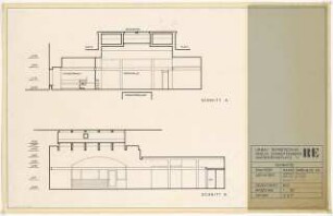 Reprotechnik, Hardenbergplatz (im Bahnhof Zoo), Berlin-Charlottenburg Umbau: Schnitte 1:50