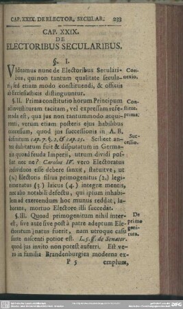 Cap. XXIX. De Electoribus Secularibus