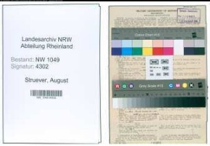Entnazifizierung August Struever , geb. 28.08.1899 (Beamter)