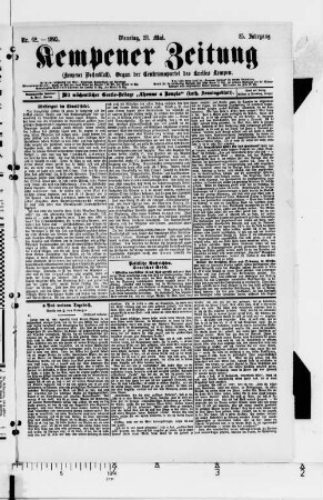 Kempener Zeitung. 1894-1904