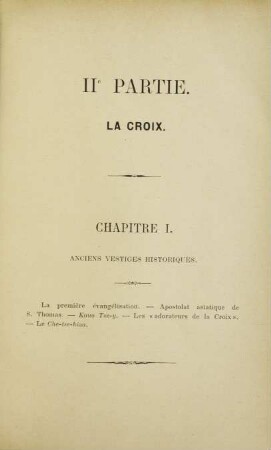 IIe partie. La croix