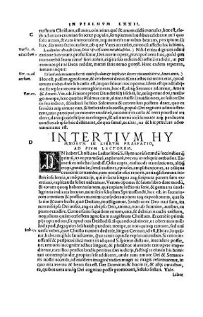 IN TERTIVM HYMNORVM IN LIBRVM