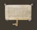 1393 Oktober 31. Nolte Homersen, Gogreve bei St. Johann vor Lemgo, heurkundet, daß vor ihm der Lippstädter Bürgermeister Herr Dyderik Denzekink eine Wiese under der Vogelhorst, die einst der verst. Johannes Blomberges hatte, an den Bürger Híldbrand Barkhusen verkauft hat. Zeugen: Johan van dem Reede d.Ä., Johannes de Junge, Hílbrandus und Martinus Cordink, Sandrus van Horne und Werneke Berndink. Siegler: Der Aussteller. 1393 in vigilia omnium sanctorum.