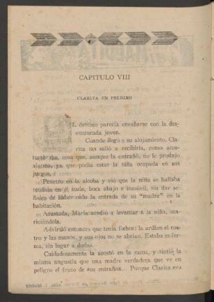Capítulo VIII - Clarita en peligro