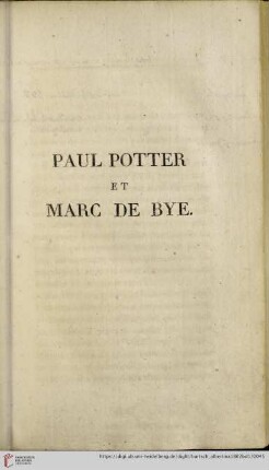 Paul Potter et Marc de Bye
