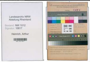 Entnazifizierung Arthur Heinrich , geb. 09.03.1888 (Richtmeister)