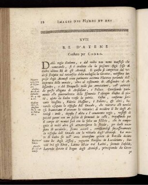 XVII. Re D' Atene Creduto per Codro. [ ... mit Abbildungsbeschreibung.]