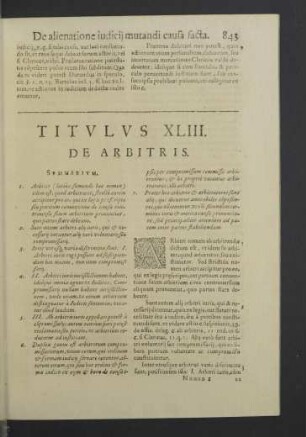Titulus XLIII.