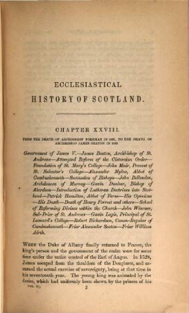 An ecclesiastical history of Scotland from the introduction of christianity to the present time. 2