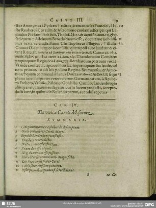 Cap. IV. De unica Caroli M. sorore