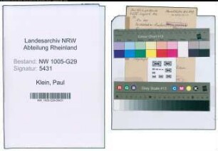 Entnazifizierung Paul Klein , geb. 27.06.1900 (Schlosser)